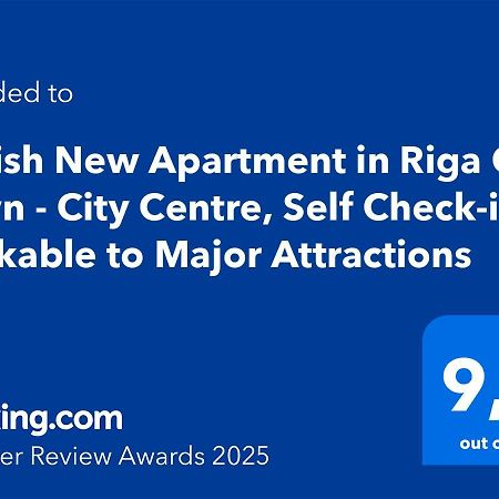 Stylish New Apartment In Riga Old Town - City Centre, Self Check-In, Walkable To Major Attractions Exterior photo