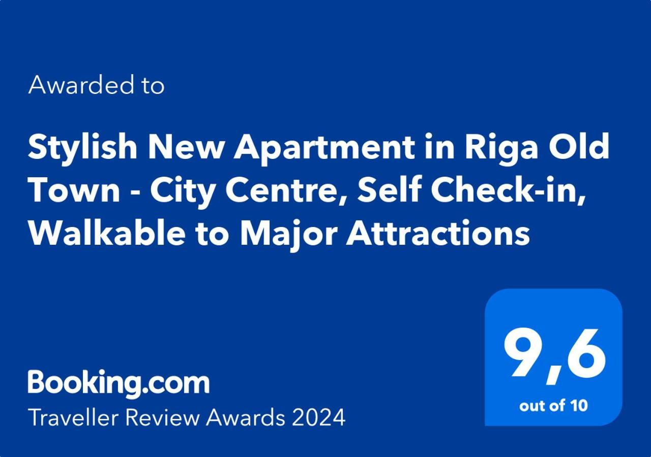 Stylish New Apartment In Riga Old Town - City Centre, Self Check-In, Walkable To Major Attractions Exterior photo